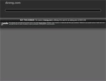 Tablet Screenshot of dzong.com